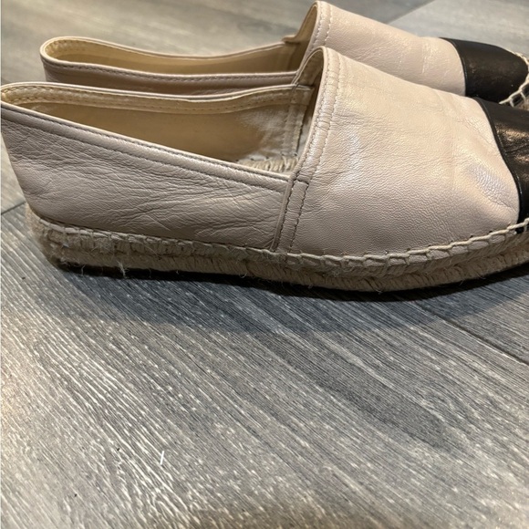 ALDO Cone Leather Black and Cream Women's Espadrille Shoes 6.5 - Picture 3 of 10